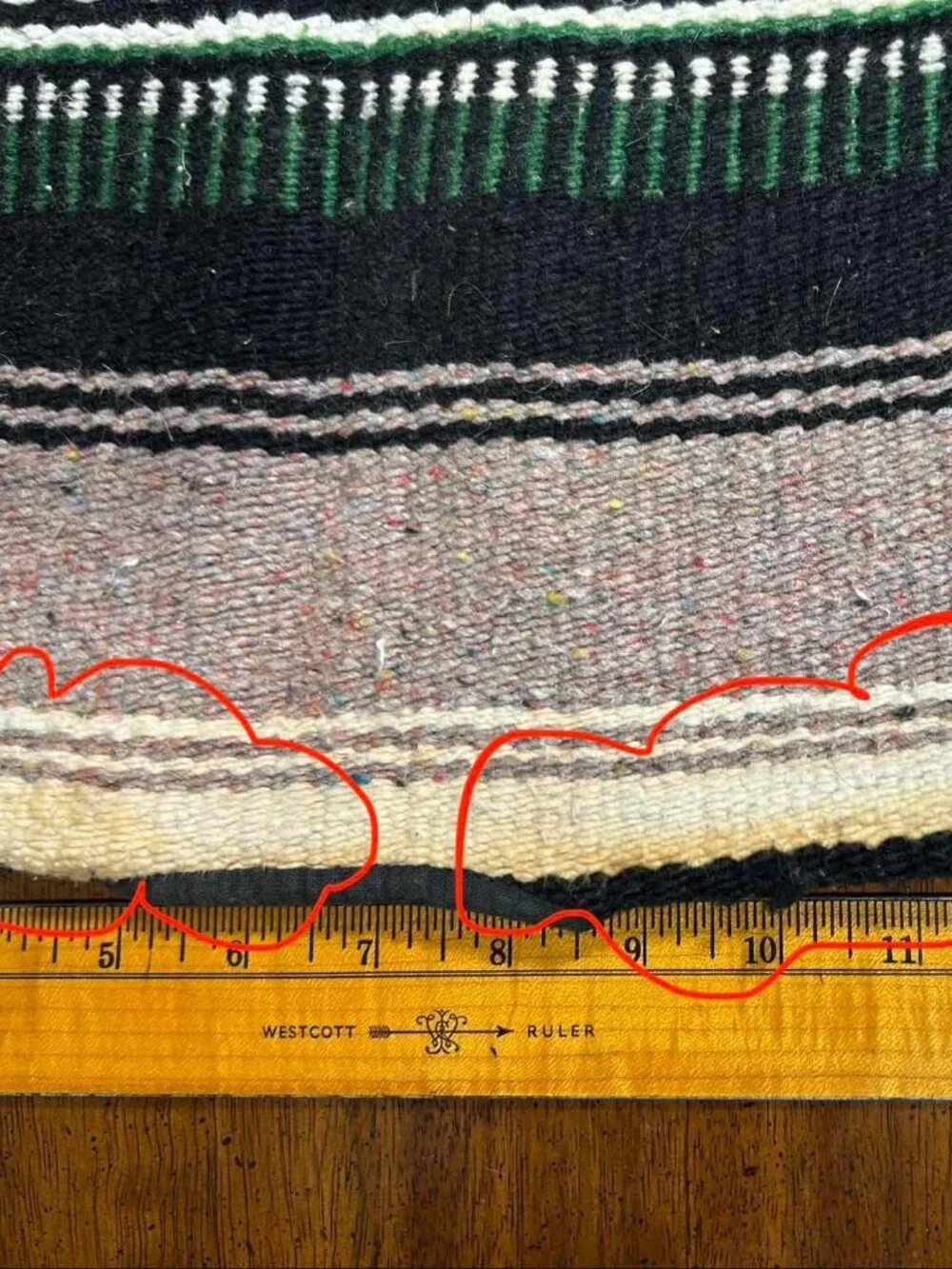 Vintage Kids Mexican Serape Blanket Vest Fringed Open Front